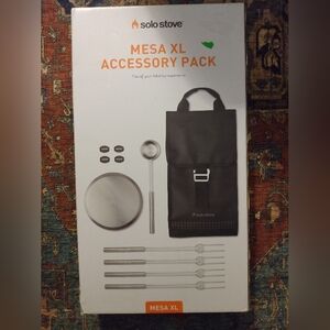 Solo Stove Mesa XL Accessory Pack Tabletop Firepit Tool Kit Stainless Steel Bag